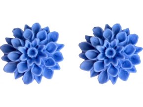 baby blue modra flowerski nausnice