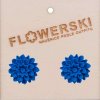 navy blue flowerski nausnice