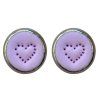 heart violet nausnice fialove