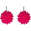crazy pink ruzove visaci nausnice flowerski