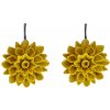 mango zlute visaci nausnice flowerski