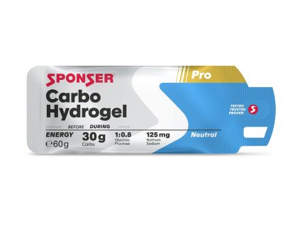 SPONSER CARBO HYDROGEL 60 g - Energetický hydrogel (Příchuť Neutral)