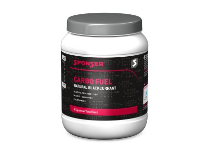 SPONSER CARBO FUEL - Sacharidový nápoj s polyfenoly (Příchuť Černý rybíz, Váha 1000g)