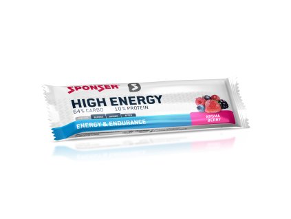 SPONSER HIGH ENERGY BAR 45 g - Energetická tyčinka na závody (Příchuť Banana)