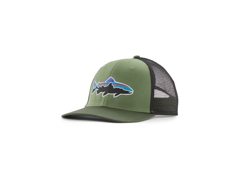 Patagonia kšiltovka Fitz Roy Trout Trucker Hat, Terrain Green