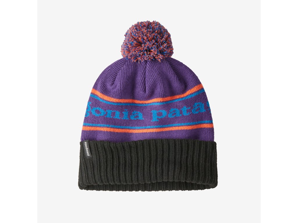 Patagonia čepice Powder Town Beanie - Fitz Roy Stripe Knit - Park Stripe: Purple