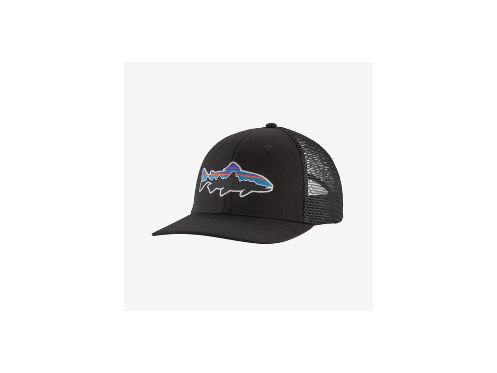 Patagonia kšiltovka Fitz Roy Trout Trucker Hat, Black
