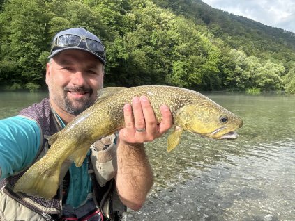 Muškaření na řece Soči  Idrijci a Tolmince