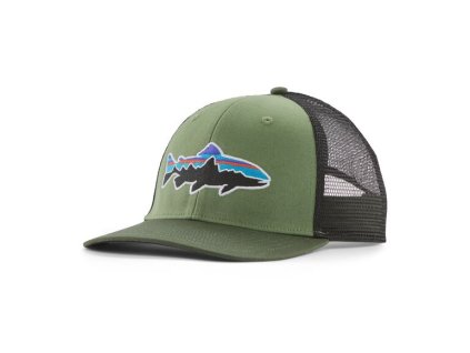 Patagonia kšiltovka Fitz Roy Trout Trucker Hat Terrain Green