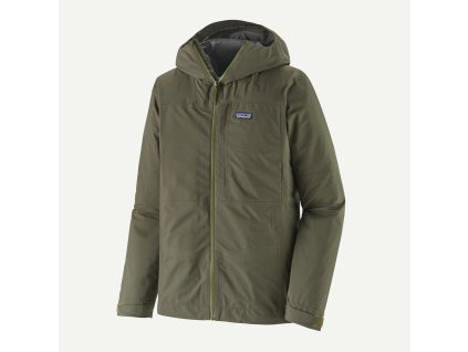Patagonia Pánská bunda Boulder Fork Rain Jacket - Basin Green
