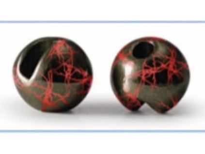 Tungstenové hlavičky UV+ černá & červená