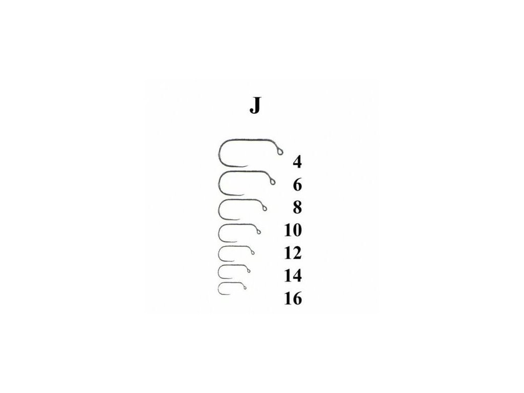 Knapek Fly Hooks J Jig Barbless (26pcs/package)