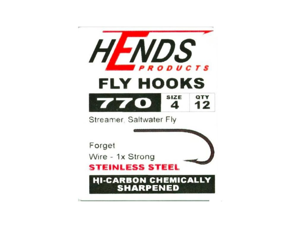 Hends 770 Barbed Fly Hooks