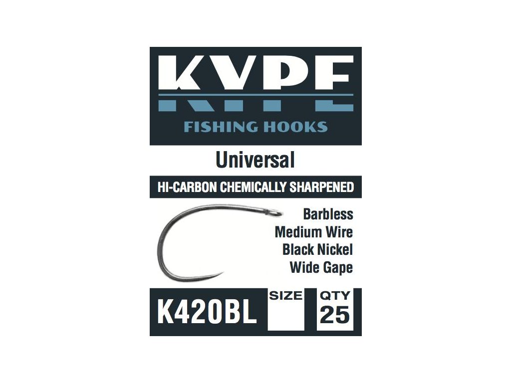 Kype K420BL Universal Fly Hooks
