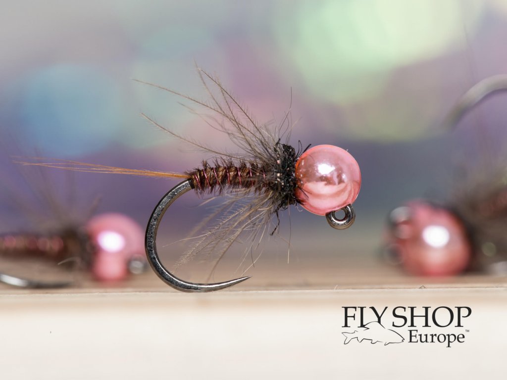 Pheasant Tail Jig Nymph - Metallic Light Pink