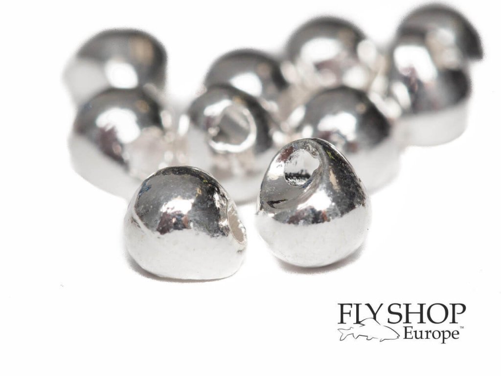 FS Europe Jig Off Tungsten Beads - Silver (10 Pack)