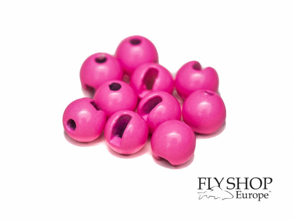 FS Europe Slotted Tungsten Beads Normal Slot - Magenta (10 Pack)