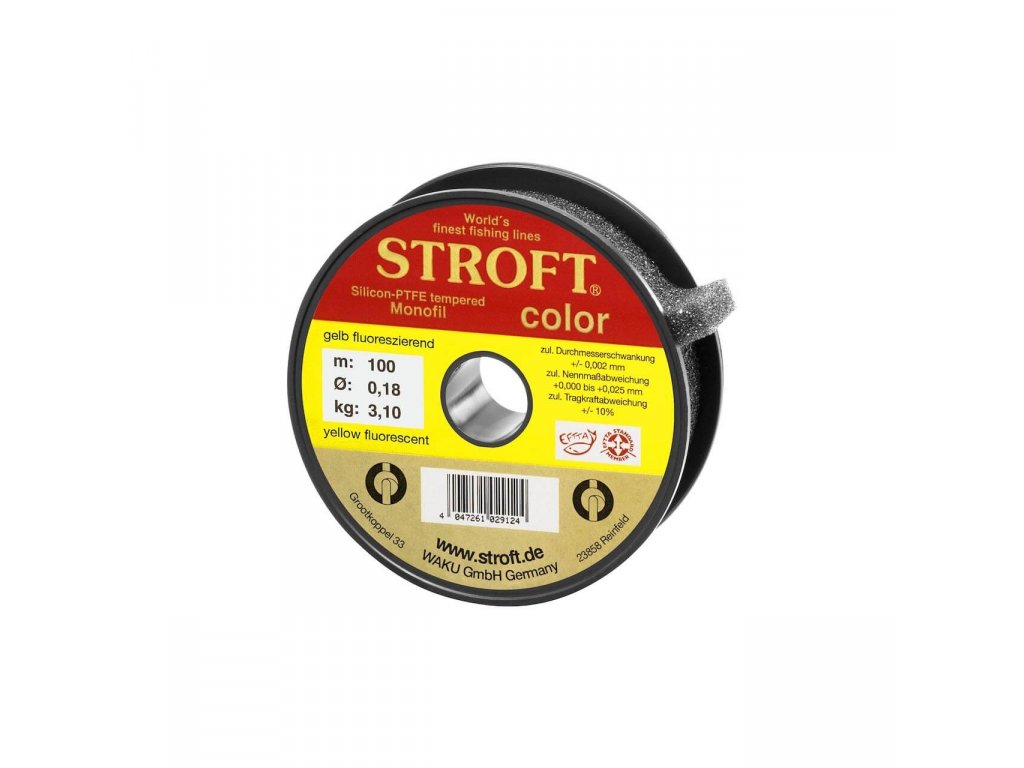 Stroft Color Monofilament Line Fluo Yellow 100m