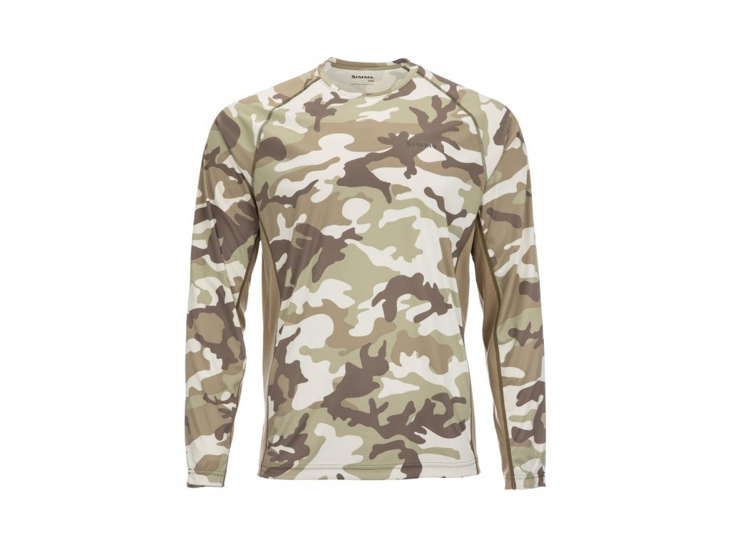 Amazon.co.jp: [Simms] SolarFlex LS Crewneck Print Woodland
