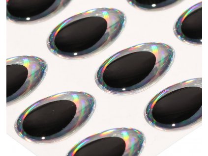 Sybai 3D Epoxy Teardrop Eyes Rainbow Silver (2)