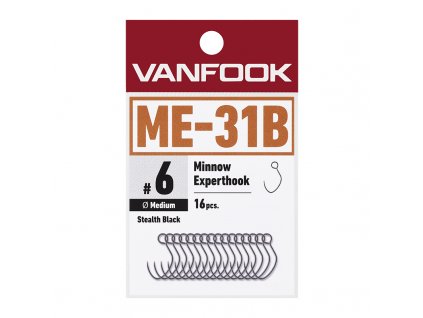 Vanfook ME 31B Minnow Expert Barbless Hooks (16 Pack)