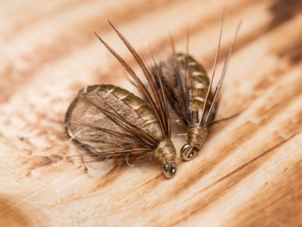 beige caddis pupa fly fse510