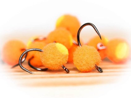 glo bug egg fly fluo yellow orange fse564