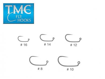 Muškárske háčiky jigové Tiemco TMC 403BLJ Fly Hooks Barbless (20 Pack)
