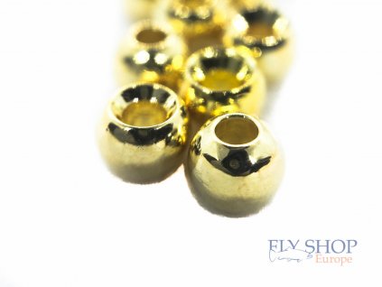 FS Europe Round Tungsten Beads - Gold (10 Pack)