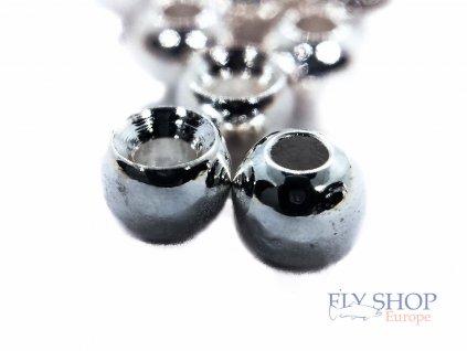 Tungstenové hlavičky FS Europe Round Tungsten Beads - Black Nickel (10 Pack)