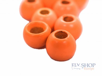 FS Europe Brass Beads - Fluo Orange (20 Pack)