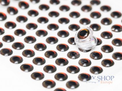 FS Europe Realistic 3D Eyes - Red Brown (20 Pack)