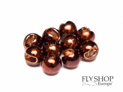 Tungstenové hlavičky FS Europe Slotted Tungsten Beads Normal Slot - Coffee (10 Pack)