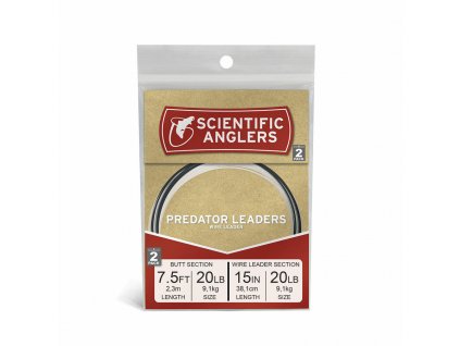 Scientific Anglers Predator 7.5ft Tapered Wire Leader (2-pack)