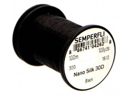 Viazacia niť Semperfli Nano Silk Ultra 30D 18/0 Black