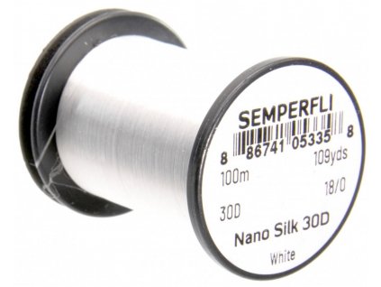Viazacia niť Semperfli Nano Silk Ultra 30D 18/0 White