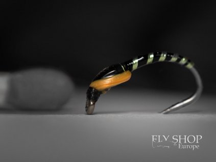Pakomár Black Buzzer w/ Fluo Orange Cheeks