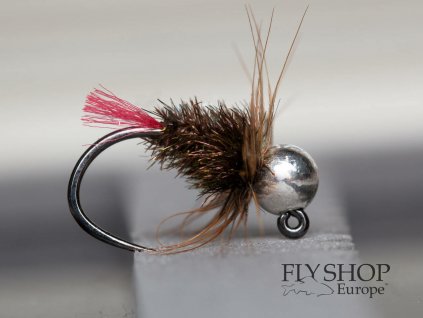 Jigová nymfa Peacock Bug Jig Nymph - Red Tag