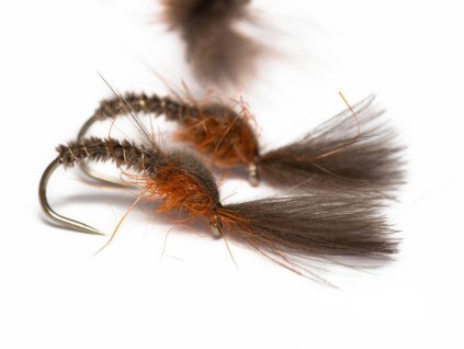 grey orange emerger dry fly fse010