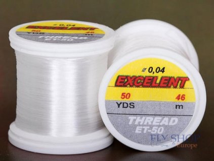 Hends Excellent Fly Tying Thread Clear, 0.04mm, 46m