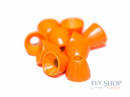 FS Europe Brass Cone Heads - Fluo Orange (10 Pack)