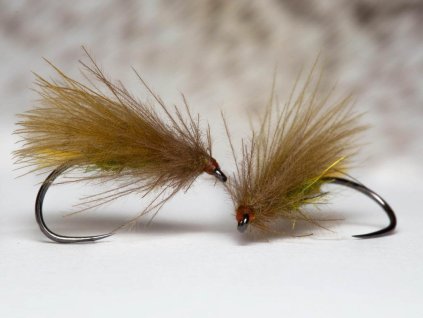 khaki olive cdc sedge caddis fly fse013