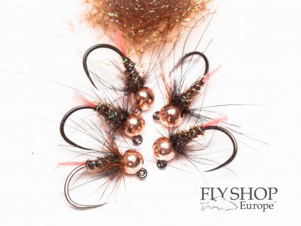 Jigová nymfa Spectra Jig Nymph - Brown Orange Tag