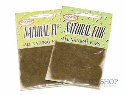 Prírodný dabing zo zajaca Wapsi All Natural Fur Dubbing - Olive Hare