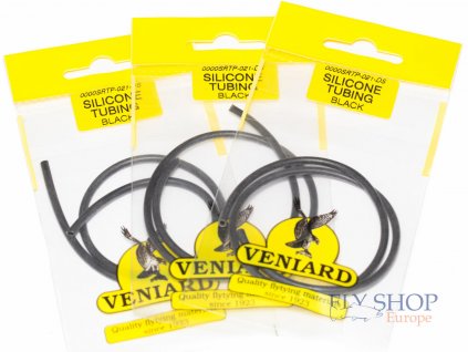 Trubičkový materiál Veniard Silicone Rubber Tubing Black (35cm/package)