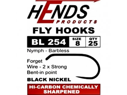 Hends BL254 Barbless Fly Hooks (25 Pack)
