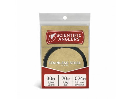 Oceľový nadväzec Scientific Anglers Black Coated Stainless Steel Leader Wire