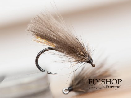 Natural CDC Caddis Dry Fly - Flash Tip