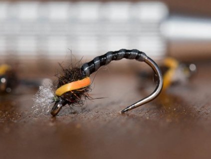 flexi floss black buzzer chironomid lake fly fse048