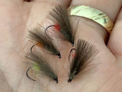 cdc sedge chartreuse hot spot caddis dry fly fse051